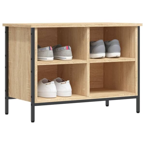 vidaXL Skoskap sonoma eik 69x35x50 cm konstruert tre