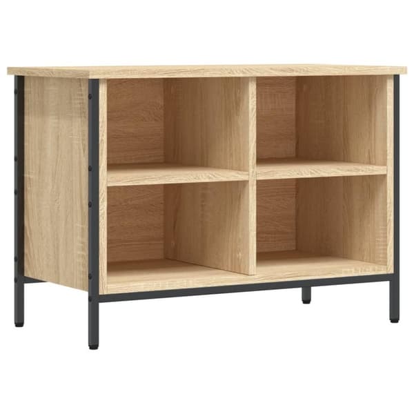 vidaXL Skoskap sonoma eik 69x35x50 cm konstruert tre