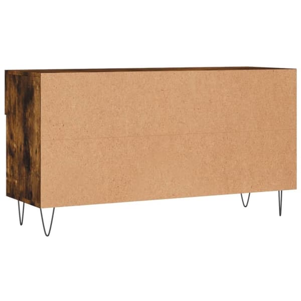 vidaXL Skobenk røkt eik 102x35x55 cm konstruert tre