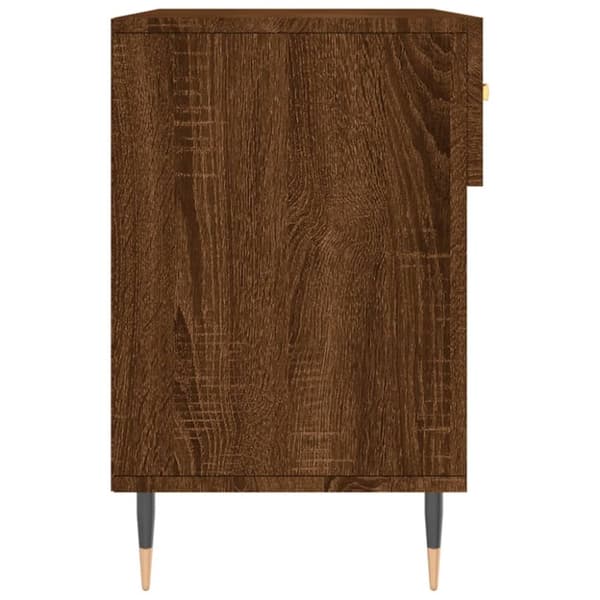 vidaXL Kenkäpenkki ruskea tammi 102x35x55 cm tekninen puu