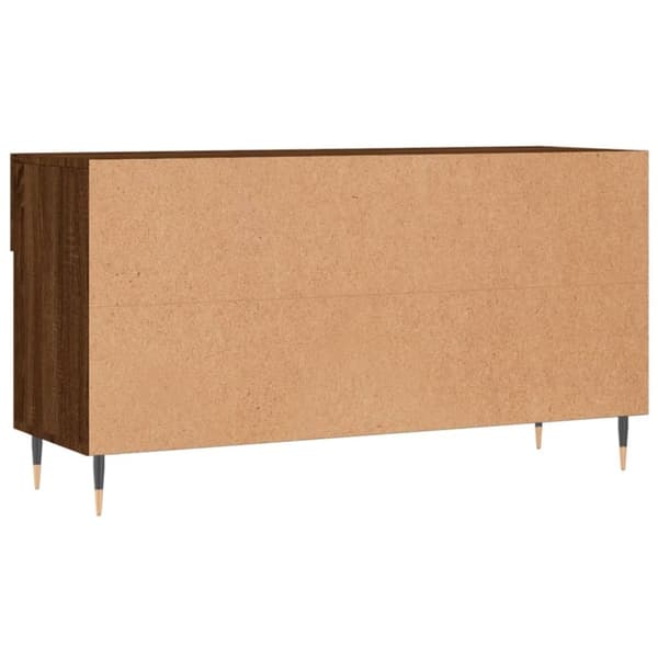 vidaXL Kenkäpenkki ruskea tammi 102x35x55 cm tekninen puu