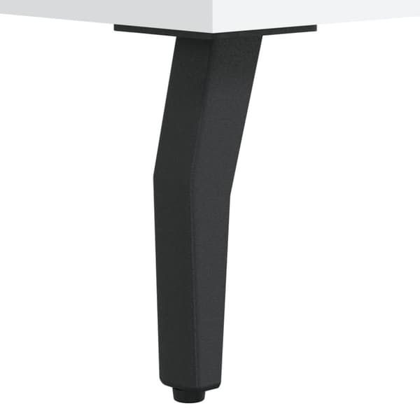 vidaXL Skobenk hvit 102x35x55 cm konstruert tre