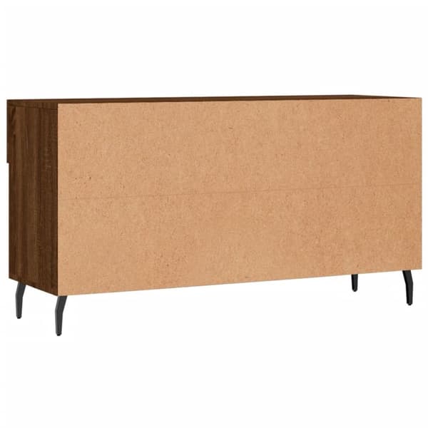 vidaXL Skobänk brun ek 102x35x55 cm konstruerat trä
