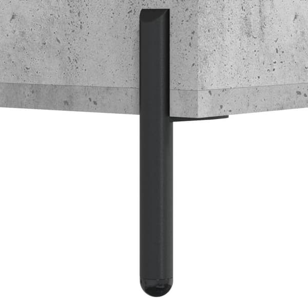 vidaXL Skobenk betonggrå 102x35x55 cm konstruert tre