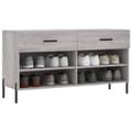 Pikkukuva 3 / 11: vidaXL Kenkäpenkki harmaa Sonoma 102x35x55 cm tekninen puu