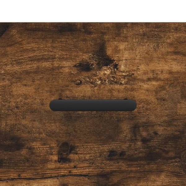 vidaXL Skobenk røkt eik 102x35x55 cm konstruert tre