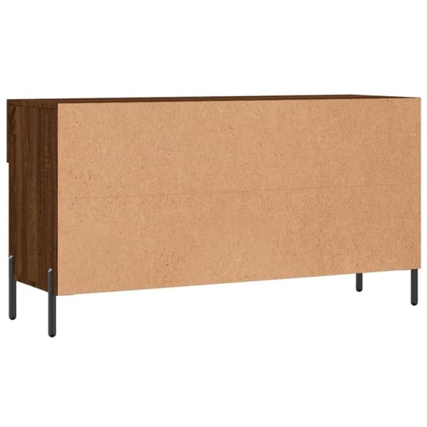 vidaXL Kenkäpenkki ruskea tammi 102x35x55 cm tekninen puu