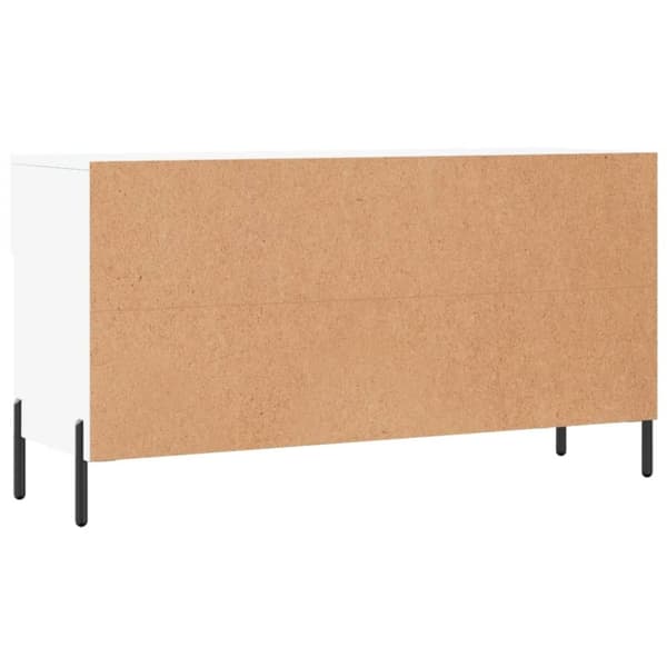 vidaXL Skobenk hvit 102x35x55 cm konstruert tre
