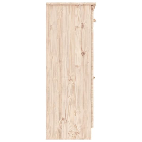 vidaXL Kenkäkaappi ALTA 77x35x96 cm täysi mänty