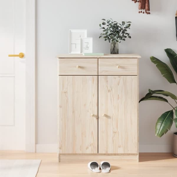 vidaXL Kenkäkaappi ALTA 77x35x96 cm täysi mänty