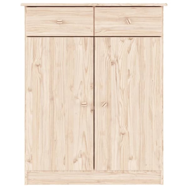 vidaXL Skoskap ALTA 77x35x96 cm heltre furu