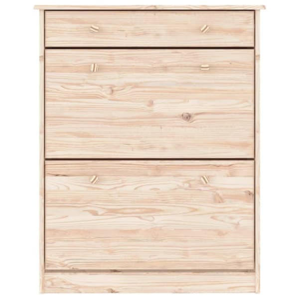 vidaXL Skoskåp ALTA 77x35x96 cm massiv furu