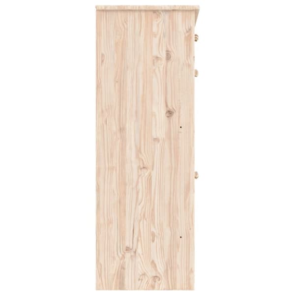 vidaXL skoskab ALTA 77x35x96 cm massivt fyrretræ