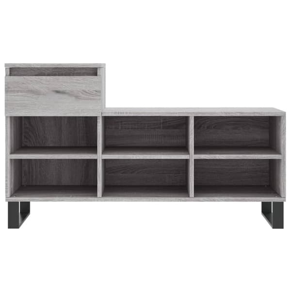 vidaXL skoskab 102x36x60 cm konstrueret træ grå sonoma-eg