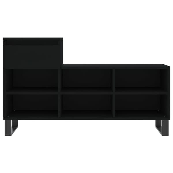 vidaXL skoreol 102x36x60 cm konstrueret træ sort
