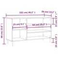 Miniatyrbilde 10 av 11: vidaXL Skoskap hvit 102x36x60 cm konstruert tre