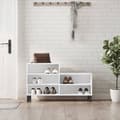 Miniatyrbillede 2 af 11: vidaXL skoreol 102x36x60 cm konstrueret træ hvid