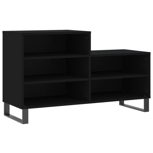 vidaXL Kenkäkaappi musta 102x36x60 cm tekninen puu