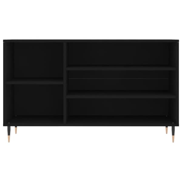 vidaXL skoreol 102x36x60 cm konstrueret træ sort