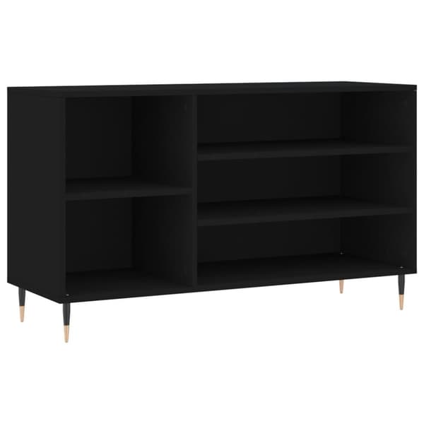 vidaXL skoreol 102x36x60 cm konstrueret træ sort
