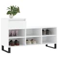Miniatyrbilde 4 av 11: vidaXL Skoskap hvit 102x36x60 cm konstruert tre