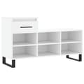 Miniatyrbilde 1 av 11: vidaXL Skoskap hvit 102x36x60 cm konstruert tre