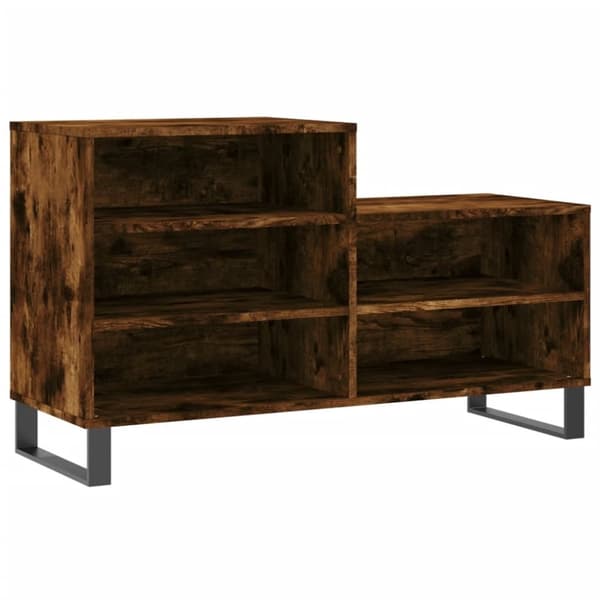 vidaXL skoskab 102x36x60 cm konstrueret træ røget egetræsfarve
