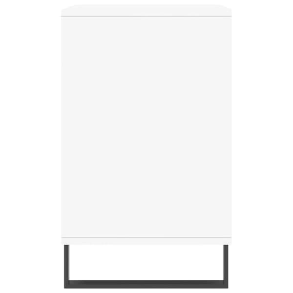 vidaXL Skoskap høyglans hvit 102x36x60 cm konstruert tre