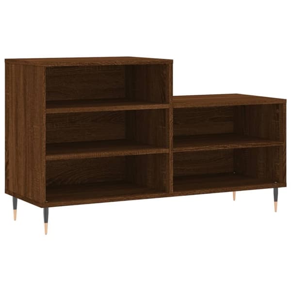 vidaXL Skoskåp brun ek 102x36x60 cm konstruerat trä