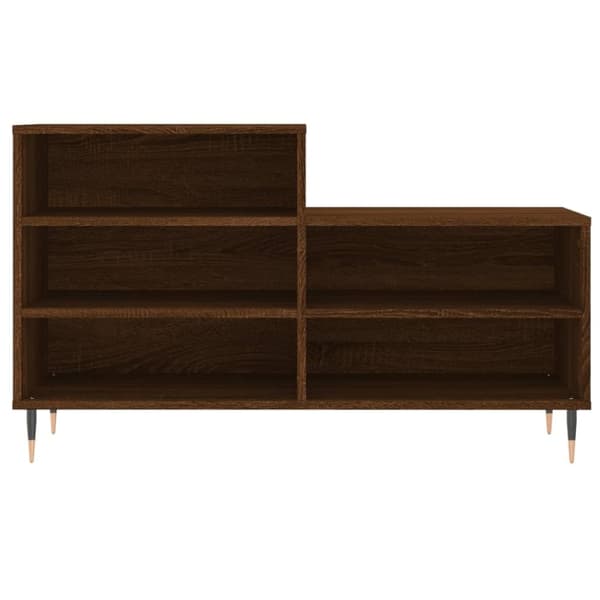 vidaXL Kenkäkaappi ruskea tammi 102x36x60 cm tekninen puu