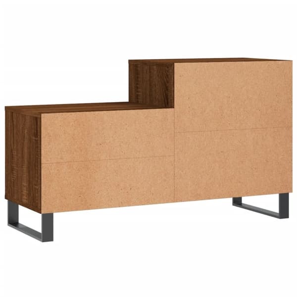 vidaXL skoskab 102x36x60 cm konstrueret træ brun egetræ