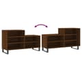 Miniatyrbillede 7 af 11: vidaXL skoskab 102x36x60 cm konstrueret træ brun egetræ