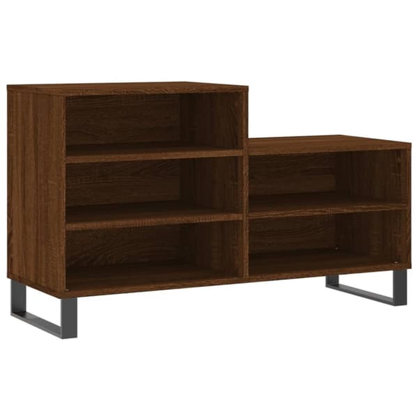 vidaXL Skoskap brun eik 102x36x60 cm konstruert tre