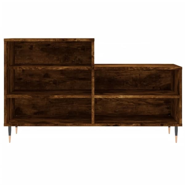 vidaXL Skoskap røkt eik 102x36x60 cm konstruert tre
