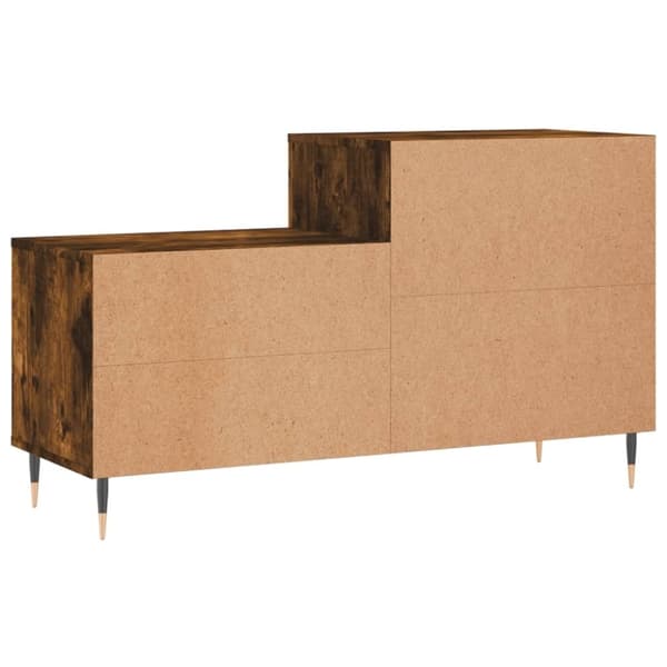 vidaXL Skoskap røkt eik 102x36x60 cm konstruert tre