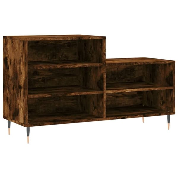 vidaXL Kenkäkaappi savutammi 102x36x60 cm tekninen puu