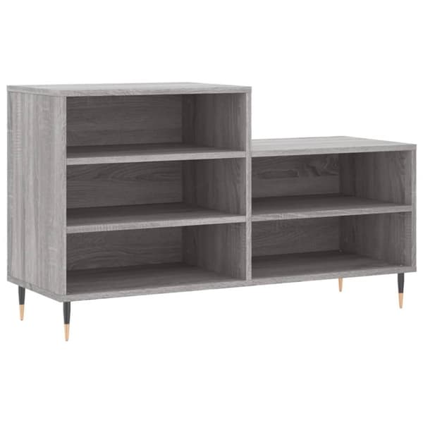 vidaXL skoskab 102x36x60 cm konstrueret træ grå sonoma-eg