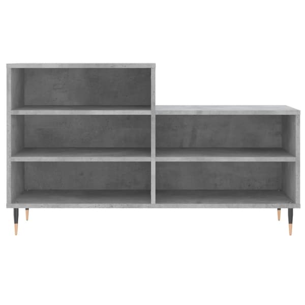 vidaXL Kenkäkaappi betoninharmaa 102x36x60 cm tekninen puu