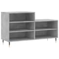 Pikkukuva 1 / 11: vidaXL Kenkäkaappi betoninharmaa 102x36x60 cm tekninen puu