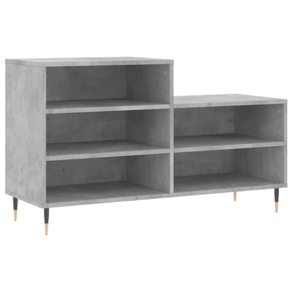 vidaXL skoreol 102x36x60 cm konstrueret træ betongrå