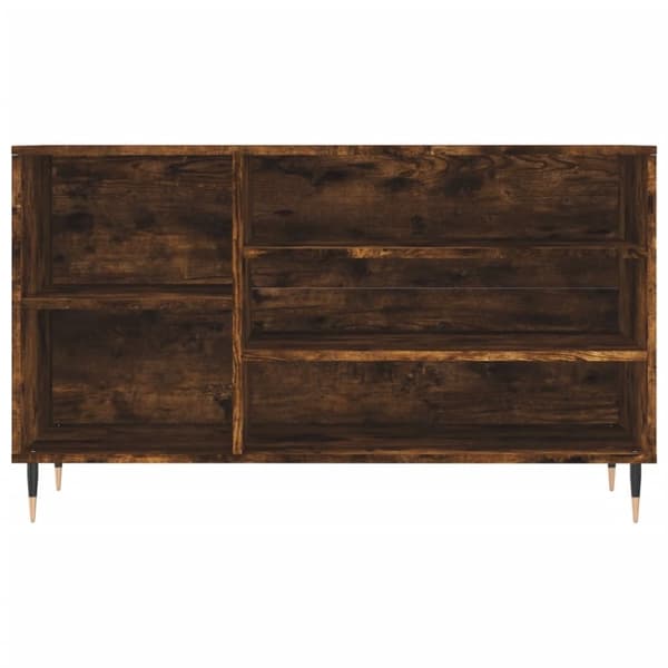 vidaXL Skoskap røkt eik 102x36x60 cm konstruert tre