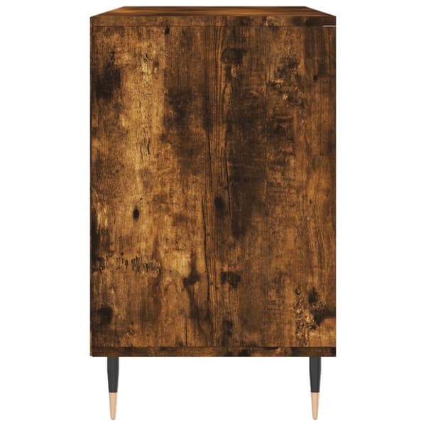 vidaXL Skoskap røkt eik 102x36x60 cm konstruert tre