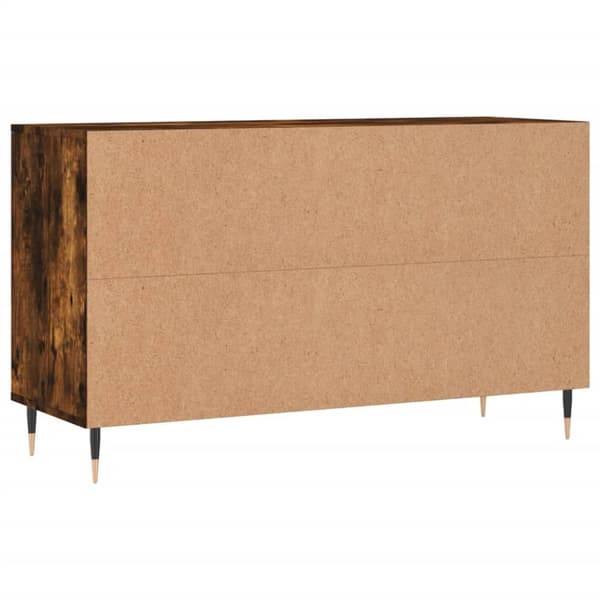 vidaXL Skoskap røkt eik 102x36x60 cm konstruert tre