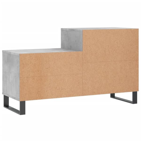 vidaXL Skoskap betonggrå 102x36x60 cm konstruert tre