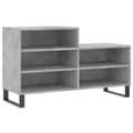 Miniatyrbilde 1 av 11: vidaXL Skoskap betonggrå 102x36x60 cm konstruert tre