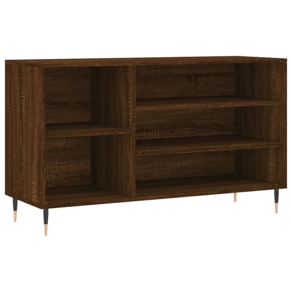 vidaXL Skoskåp brun ek 102x36x60 cm konstruerat trä