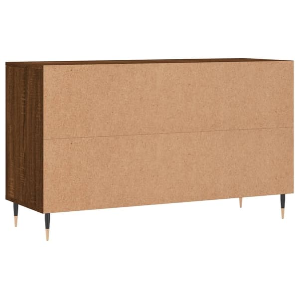vidaXL skoskab 102x36x60 cm konstrueret træ brun egetræ