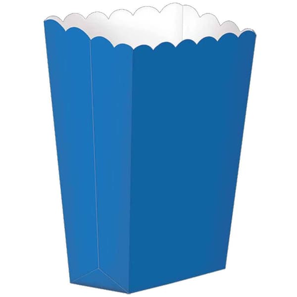 Amscan Paper Popcorn Holder (Pack of 5) Blue One Size