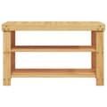 Miniatyrbillede 2 af 7: vidaXL skostativ med 3 hylder 70x27,5x45 cm bambus