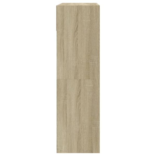 vidaXL skoskab med 2 vippeskuffer 80x34x116 cm sonoma-eg